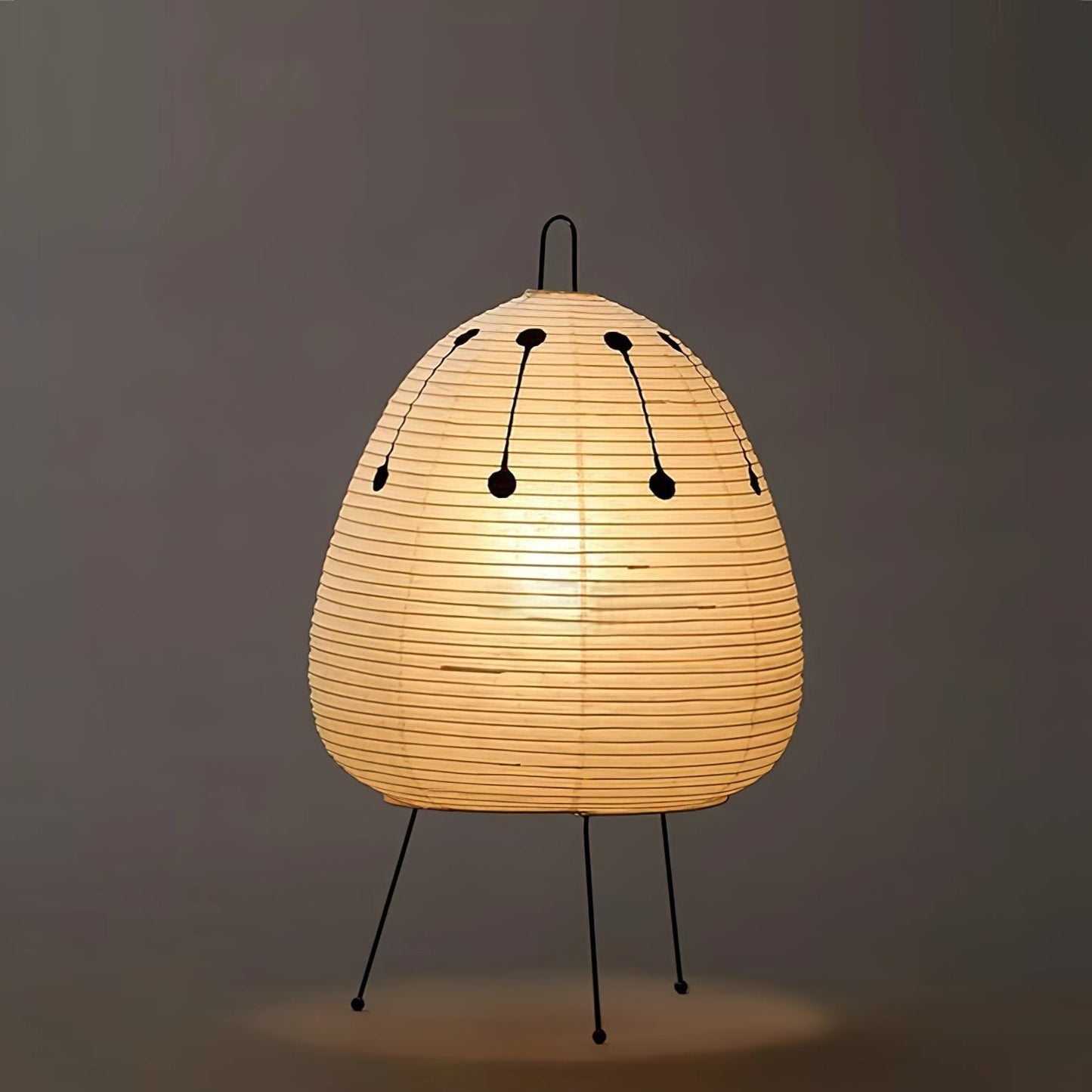 Kryntaleo | Japansk Ribbede Bambus Silhuet Oriental Accent Bordlampe