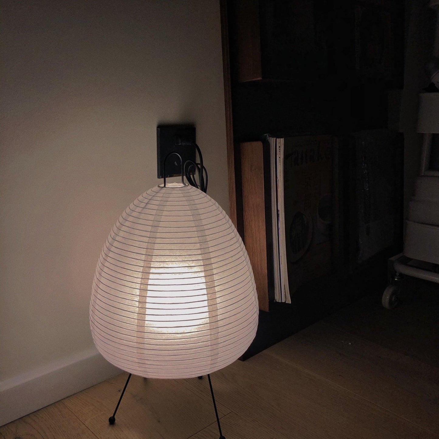 Kryntaleo | Japansk Ribbede Bambus Silhuet Oriental Accent Bordlampe