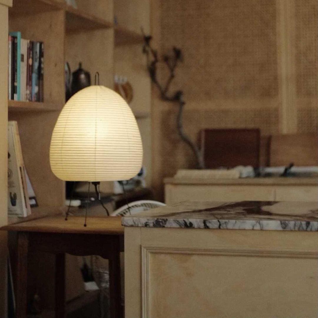 Kryntaleo | Japansk Ribbede Bambus Silhuet Oriental Accent Bordlampe