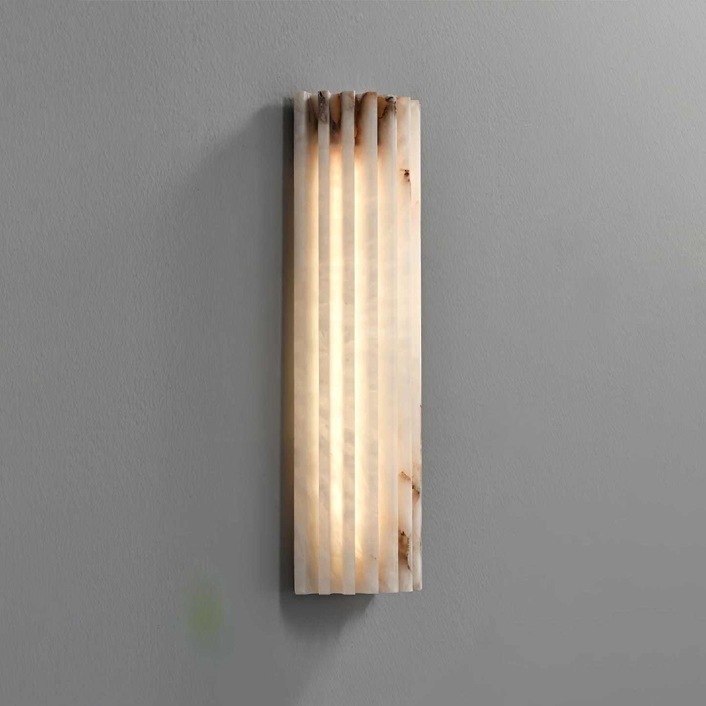 Orcari | Elegant rektangulær alabaster sten væglampe