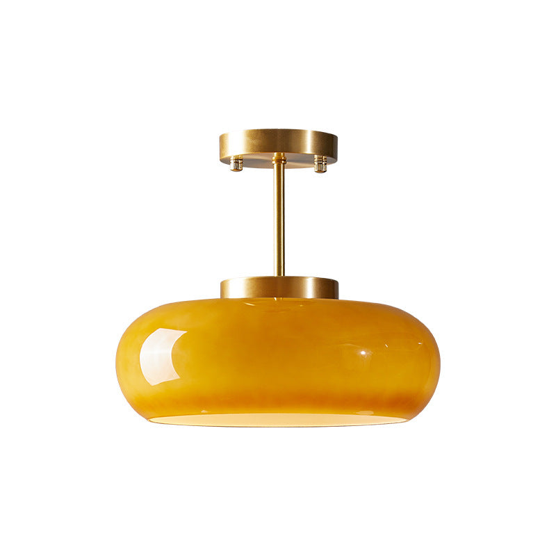 Vitrea | Retro blank kuppel semi-flush loftslampe