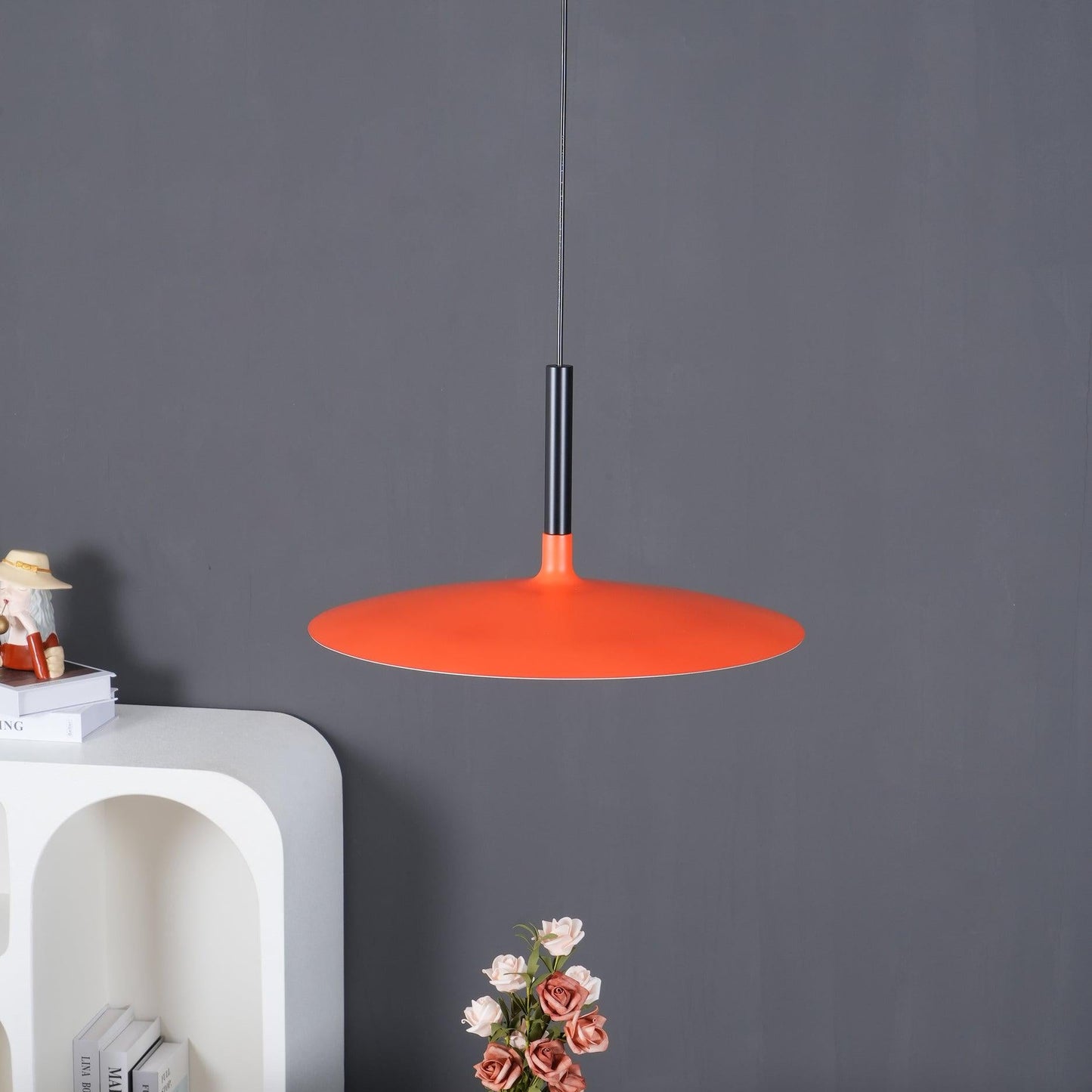 Thaloric | Minimalistisk industriel aluminium flad skive pendel