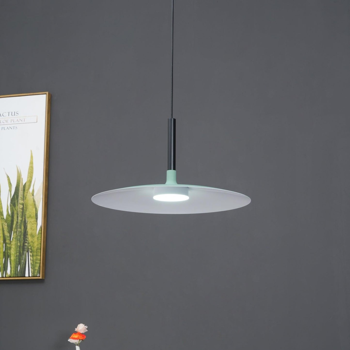 Thaloric | Minimalistisk industriel aluminium flad skive pendel
