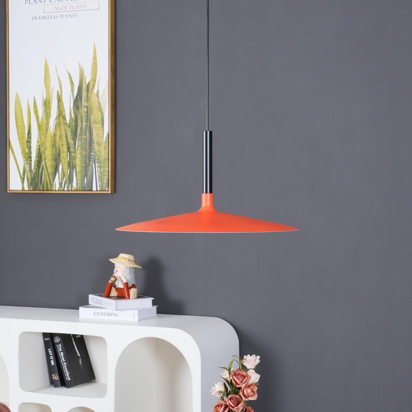 Thaloric | Minimalistisk industriel aluminium flad skive pendel