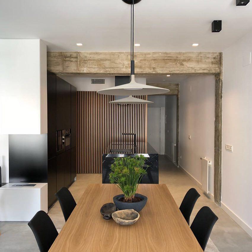 Thaloric | Minimalistisk industriel aluminium flad skive pendel