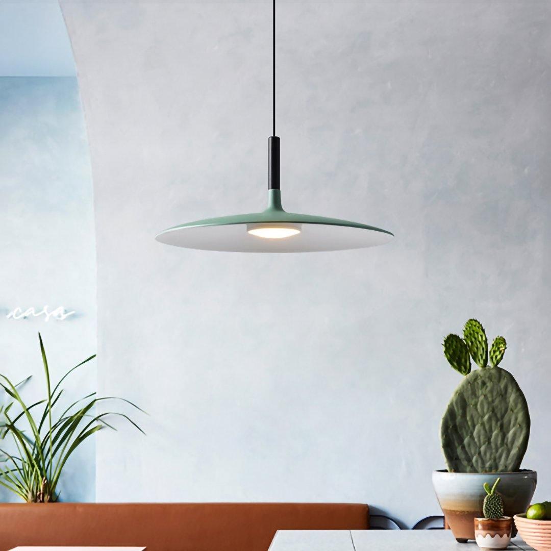 Thaloric | Minimalistisk industriel aluminium flad skive pendel