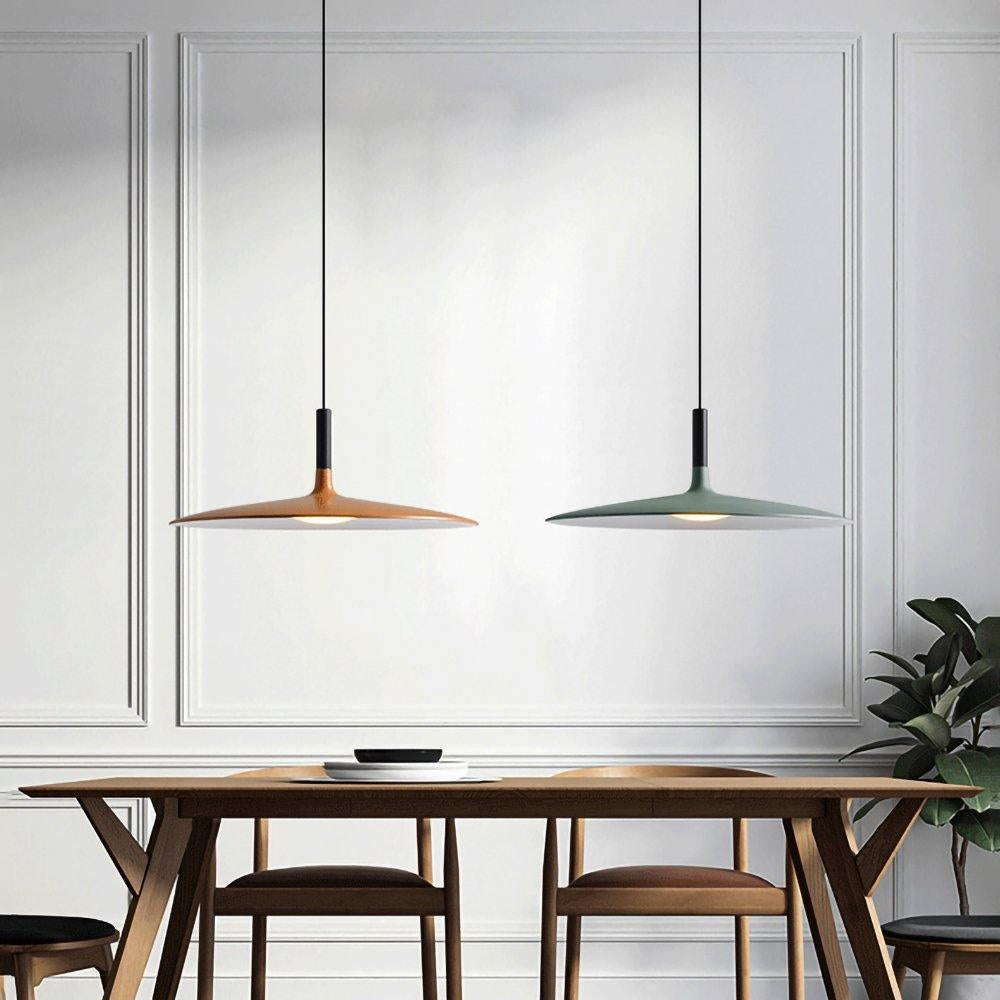 Thaloric | Minimalistisk industriel aluminium flad skive pendel
