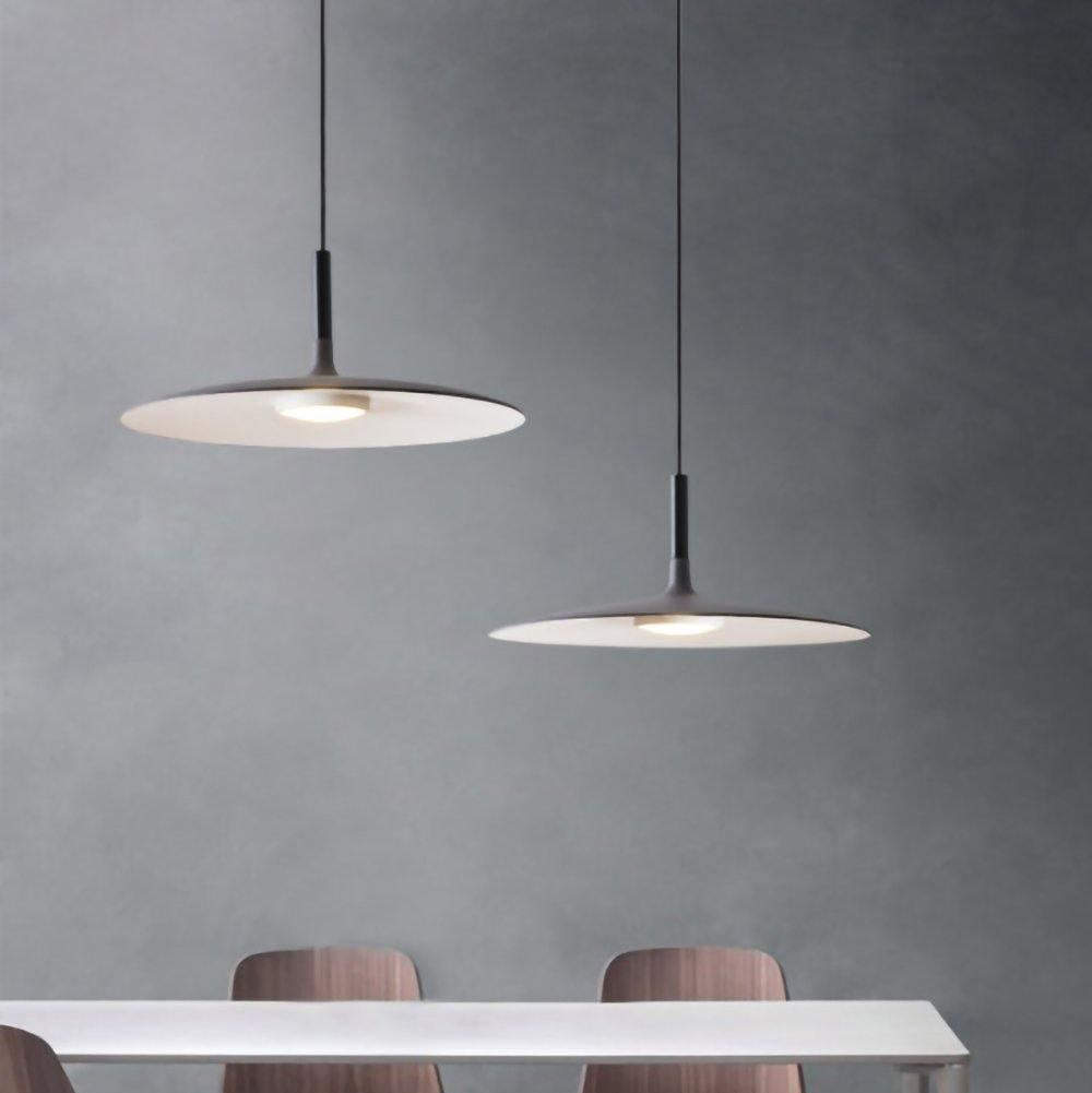 Thaloric | Minimalistisk industriel aluminium flad skive pendel