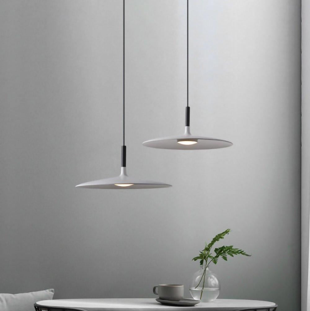 Thaloric | Minimalistisk industriel aluminium flad skive pendel