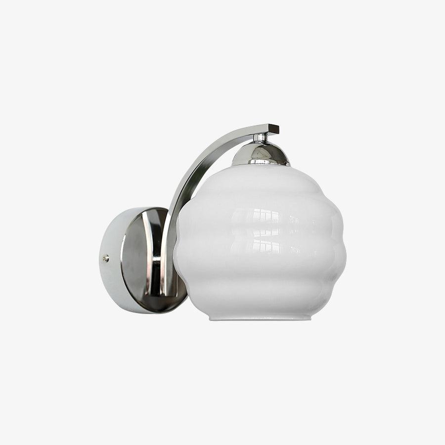 Thryndol | Ribbede glas kugle vintage væglampe