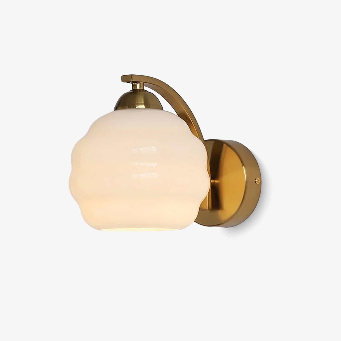 Thryndol | Ribbede glas kugle vintage væglampe