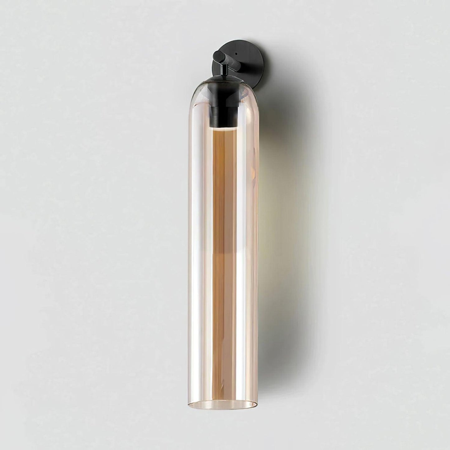Luvia | Elegant cylindrisk art deco glas væglampe