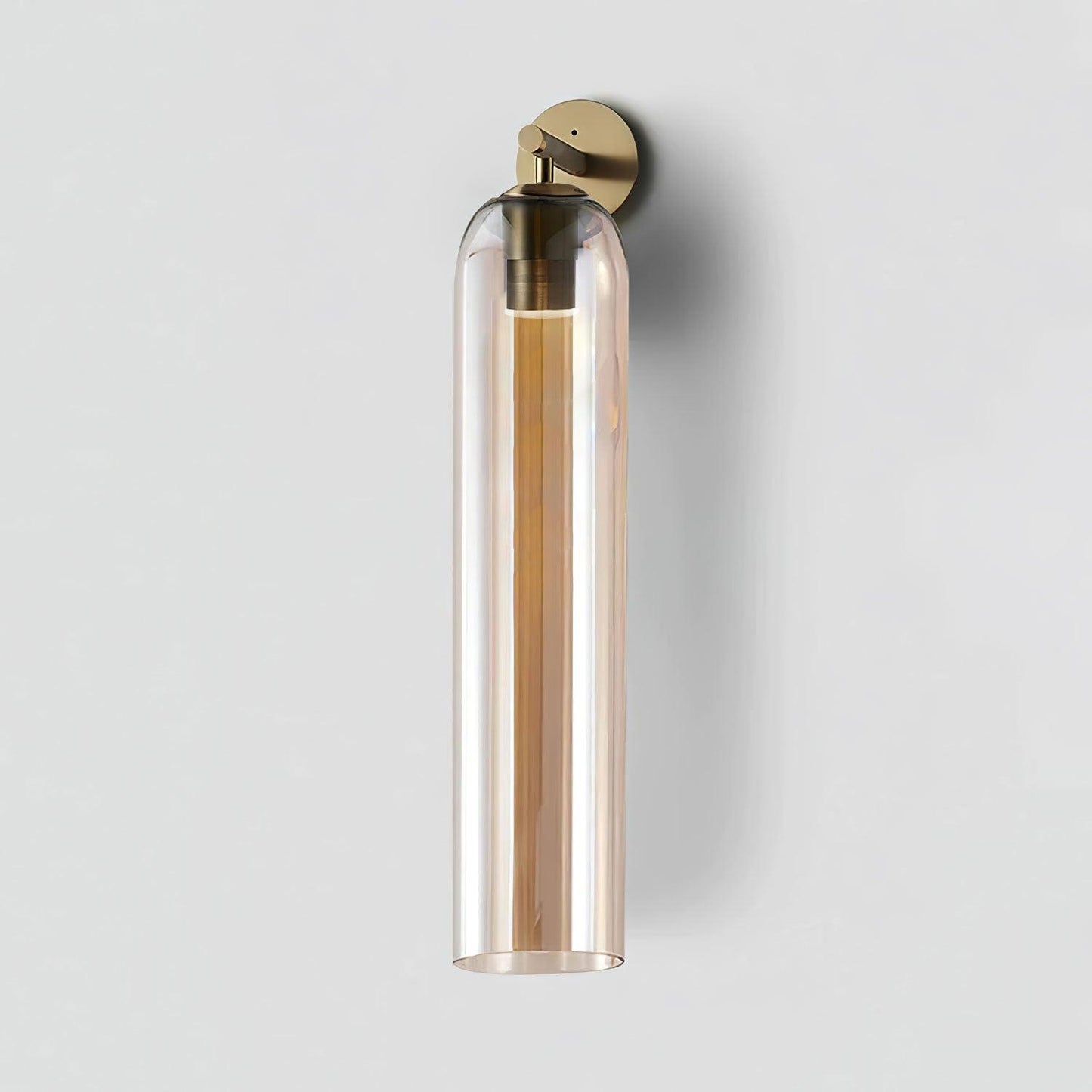 Luvia | Elegant cylindrisk art deco glas væglampe