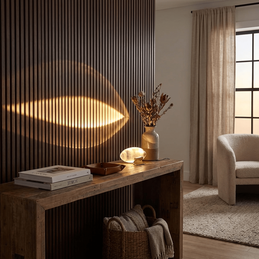 Vaelenoe | Skulpturel Oval Krystal Sten Bordlampe