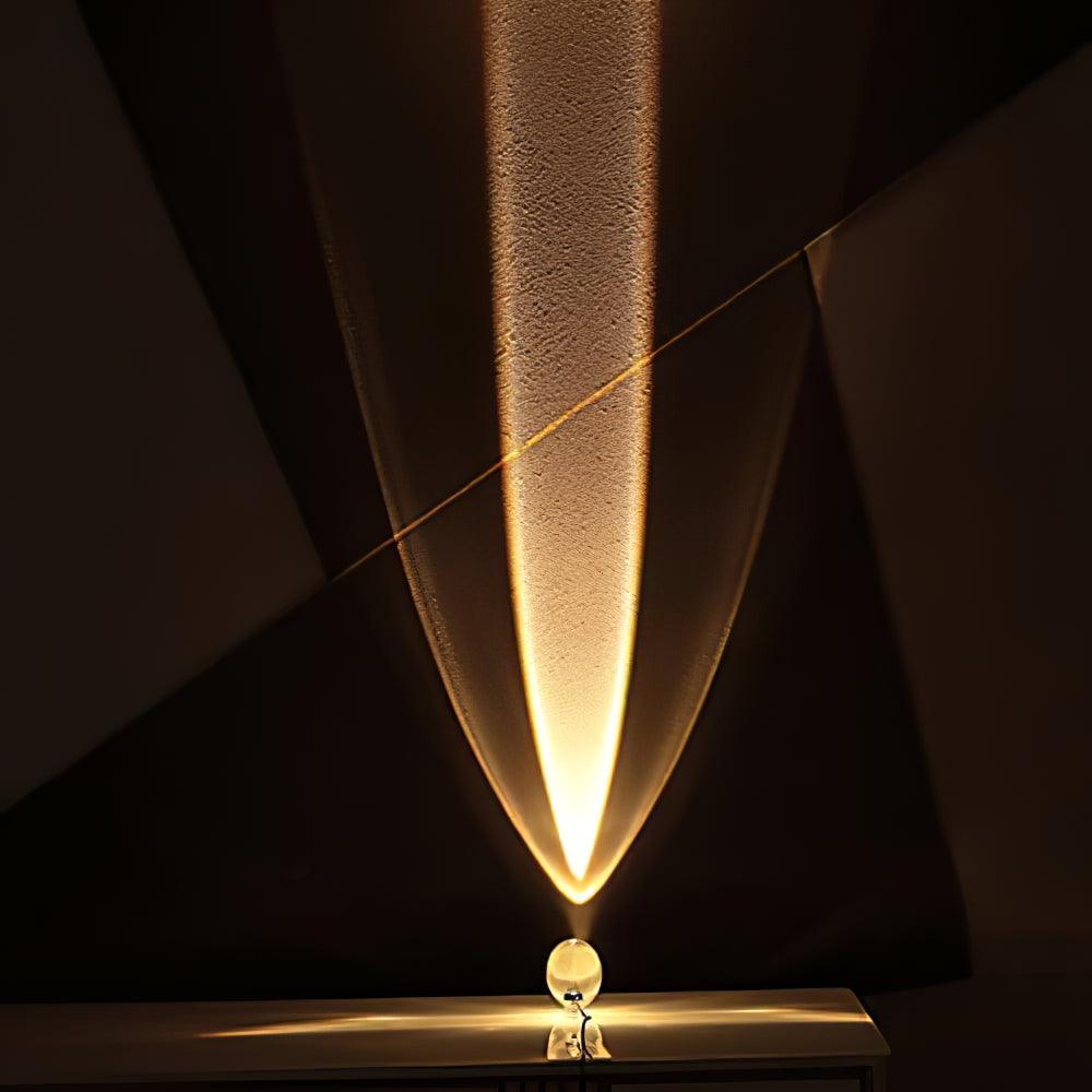 Vaelenoe | Skulpturel Oval Krystal Sten Bordlampe