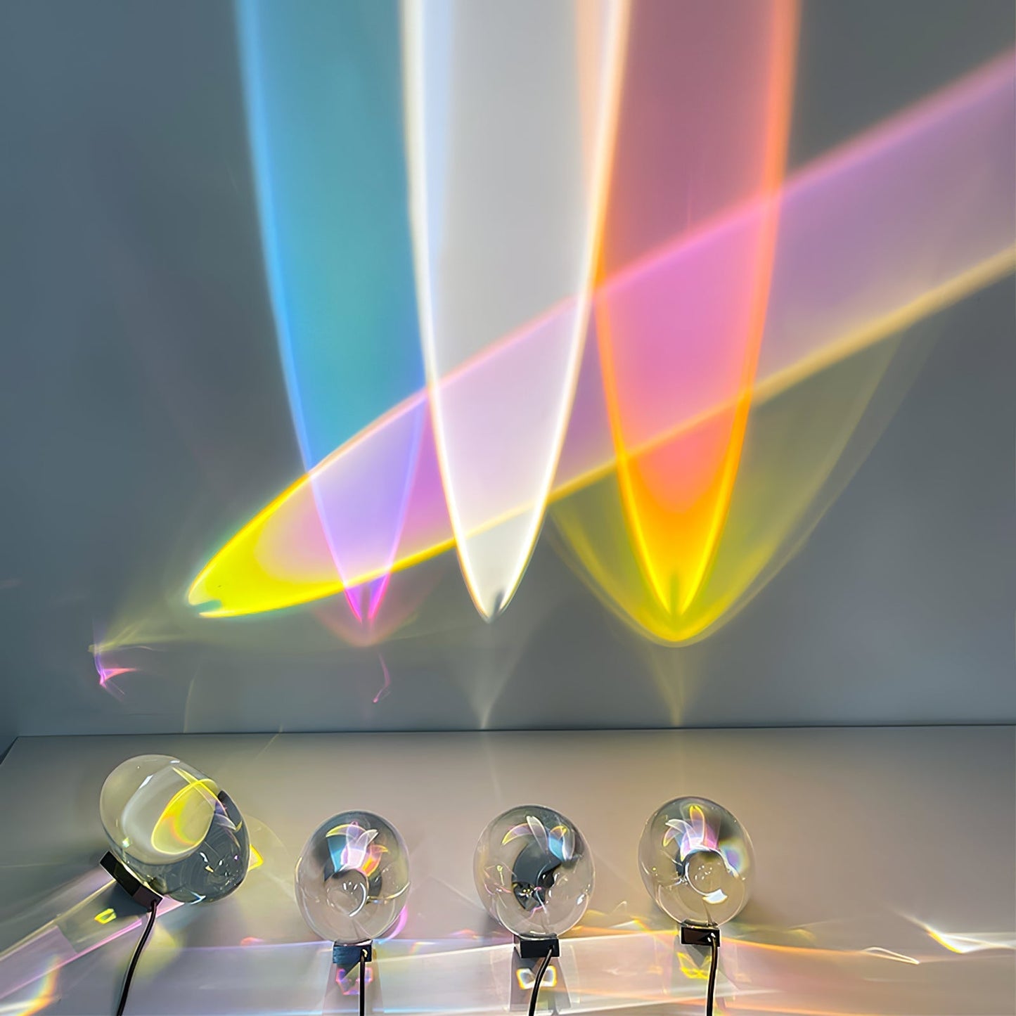 Vaelenoe | Skulpturel Oval Krystal Sten Bordlampe
