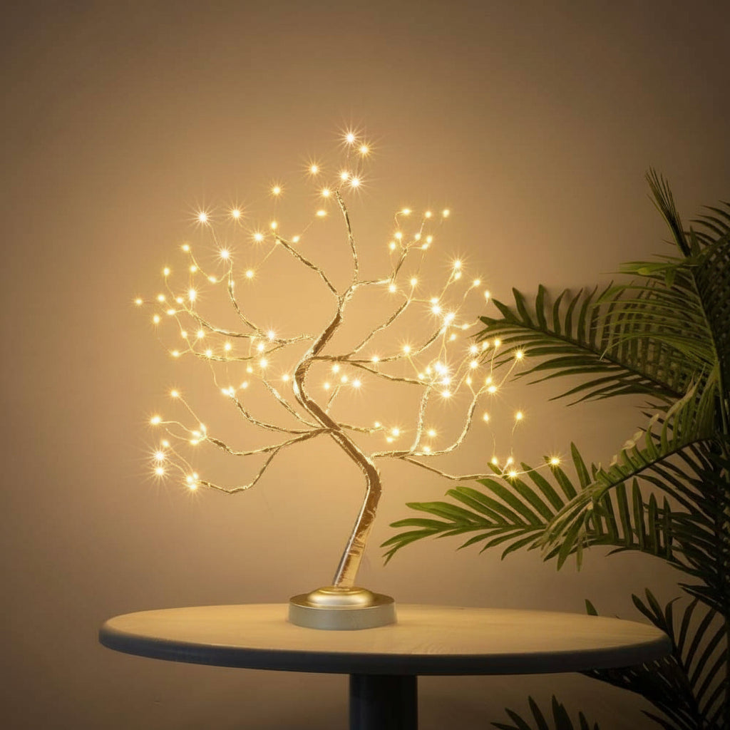 Naturinspireret bonsai træ accent bordlampe