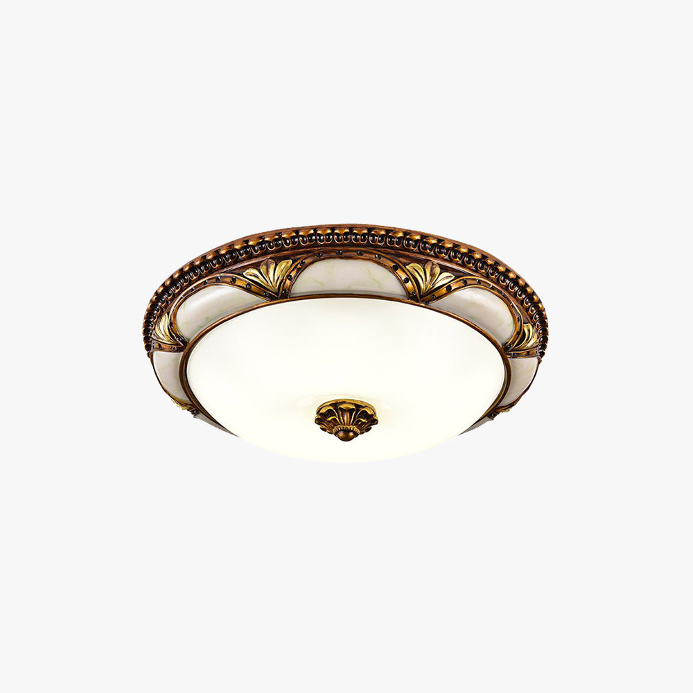 Luvia | Vintage victoriansk stil glas kugle indbygget loftslampe