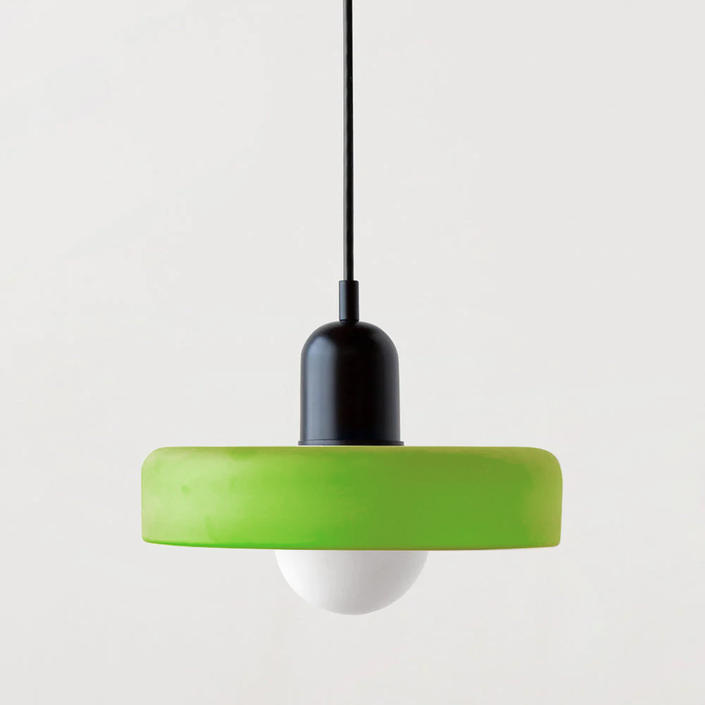 Vetro | Bauhaus-stil farvet glaspendel