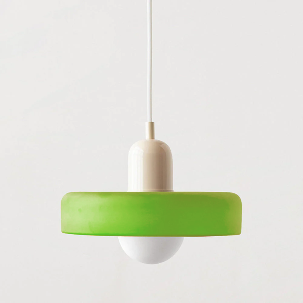 Vetro | Bauhaus-stil farvet glaspendel