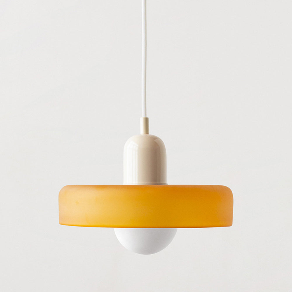 Vetro | Bauhaus-stil farvet glaspendel