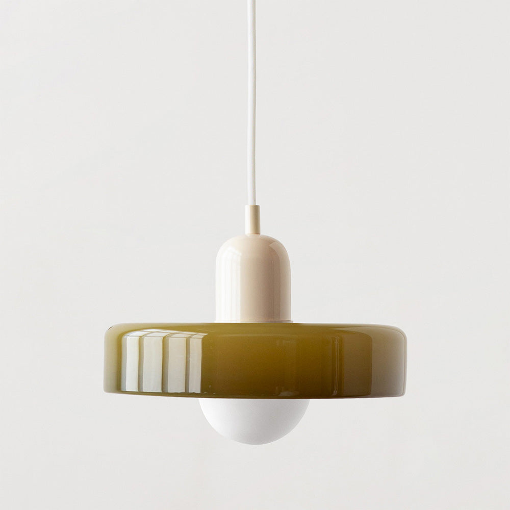 Vetro | Bauhaus-stil farvet glaspendel