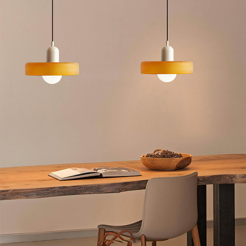 Vetro | Bauhaus-stil farvet glaspendel