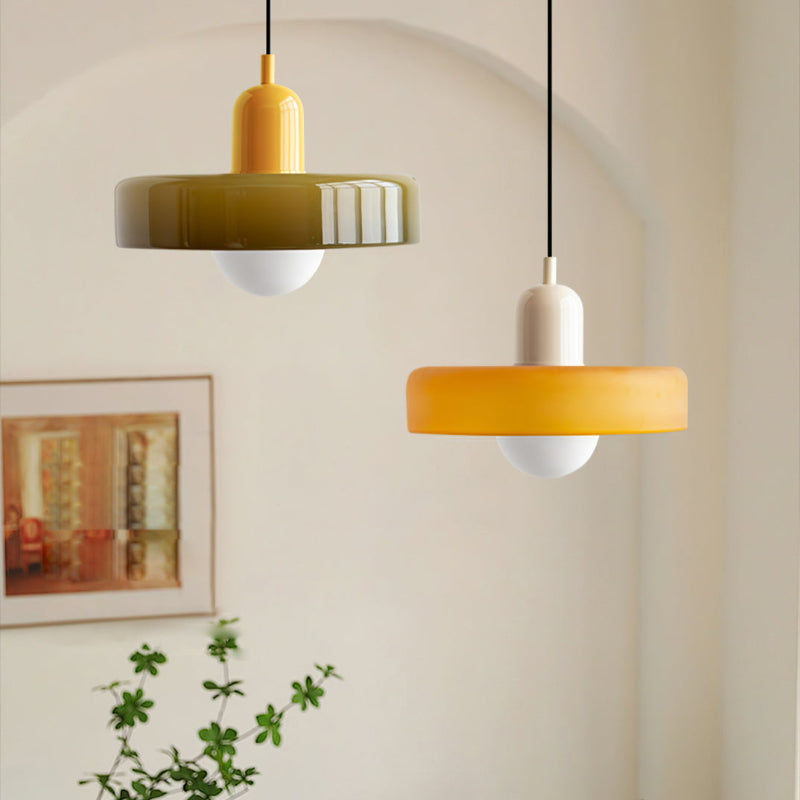 Vetro | Bauhaus-stil farvet glaspendel