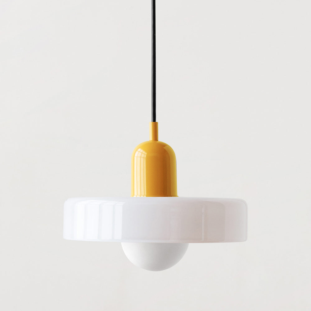 Vetro | Bauhaus-stil farvet glaspendel