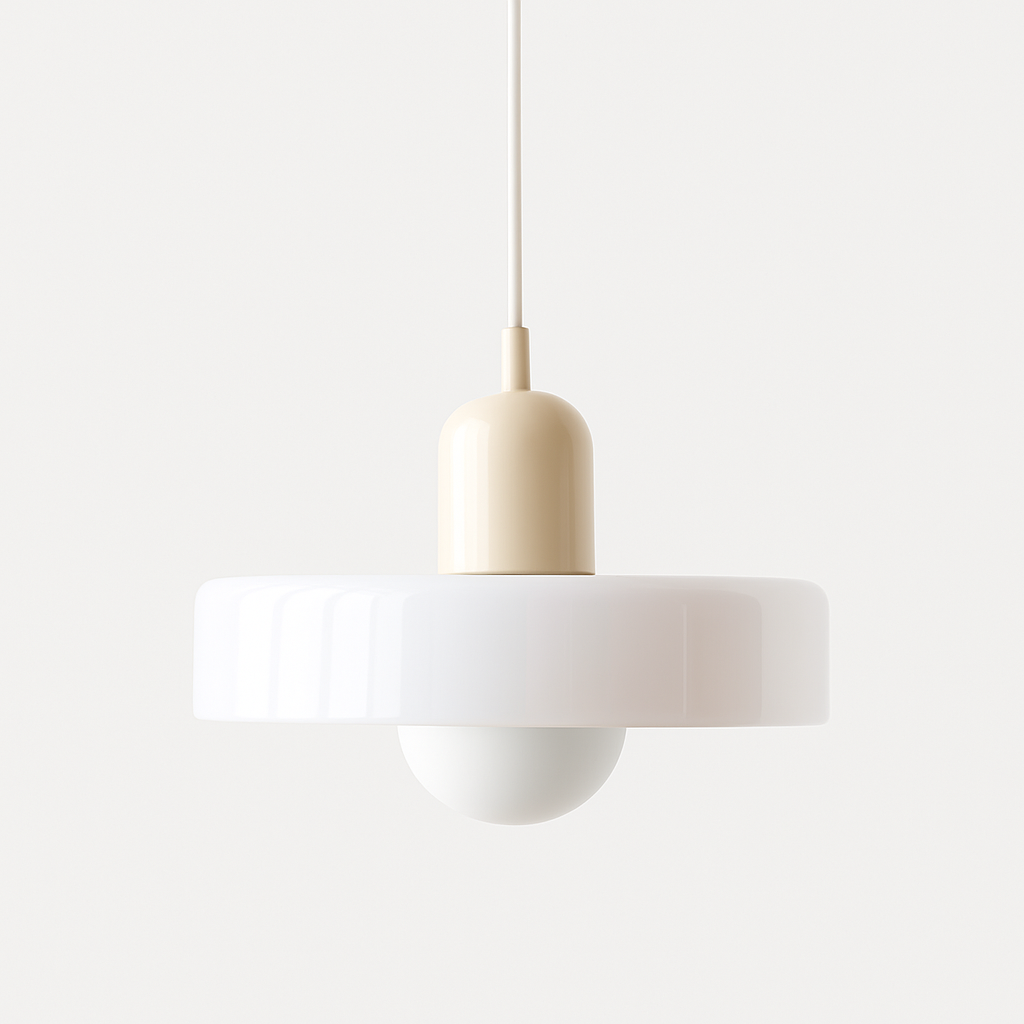 Vetro | Bauhaus-stil farvet glaspendel