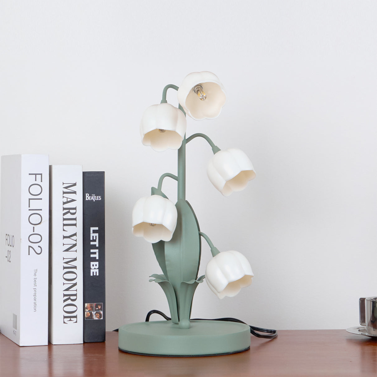 Tulipanformet Orchid Blomstret Bordlampe