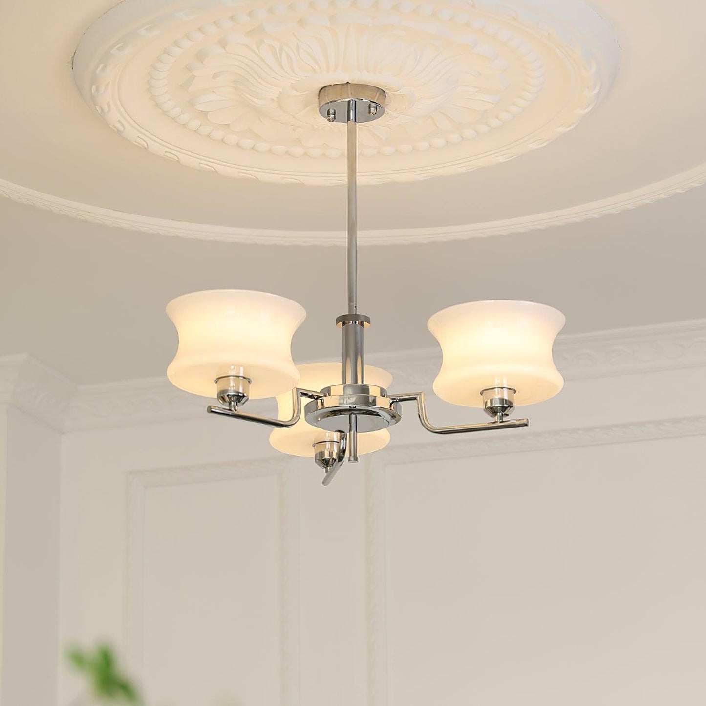 Kendroma | Antik-inspireret buet globus glas loftslampe