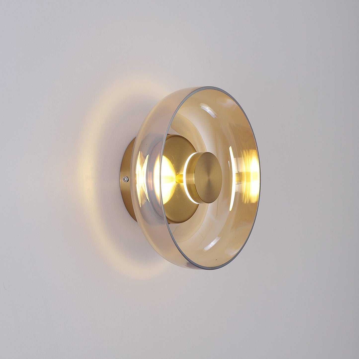 Luvia | Nordisk ribbet glas art deco væglampe