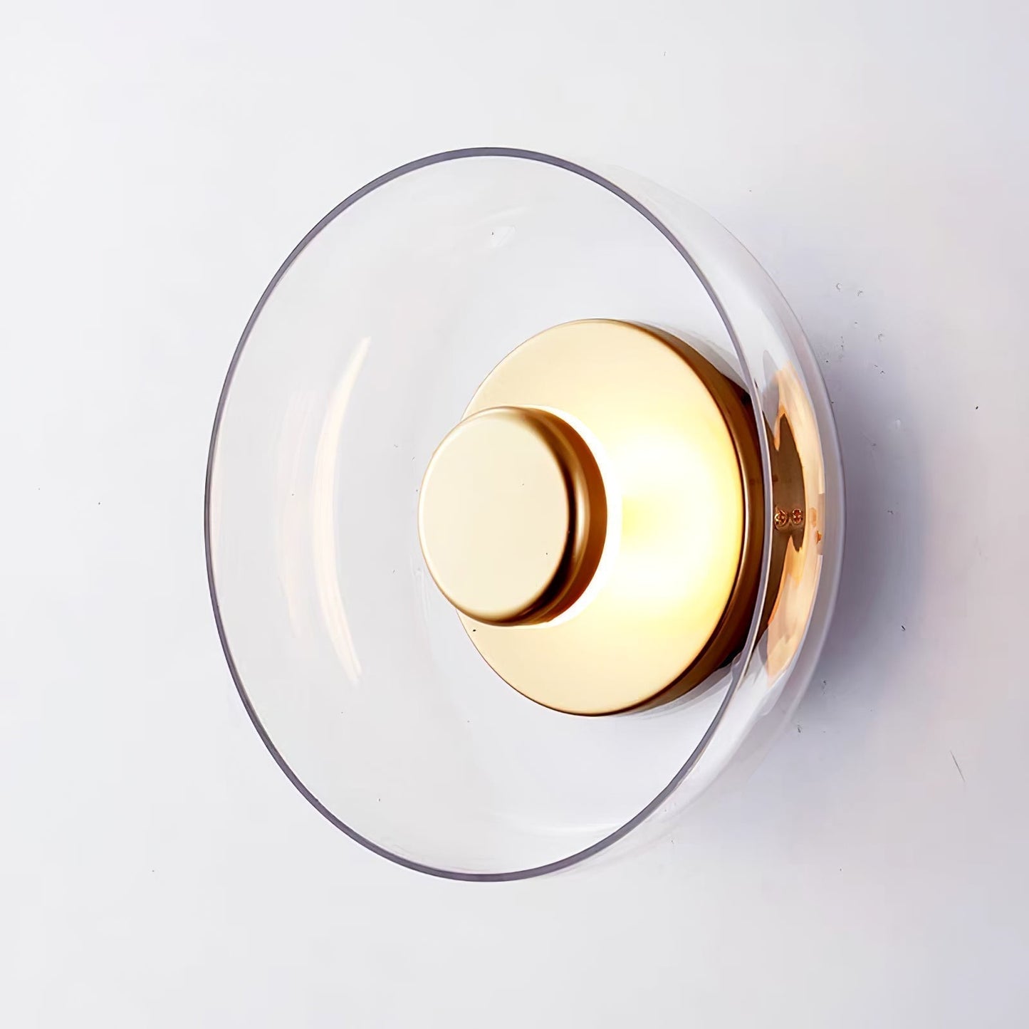 Luvia | Nordisk ribbet glas art deco væglampe