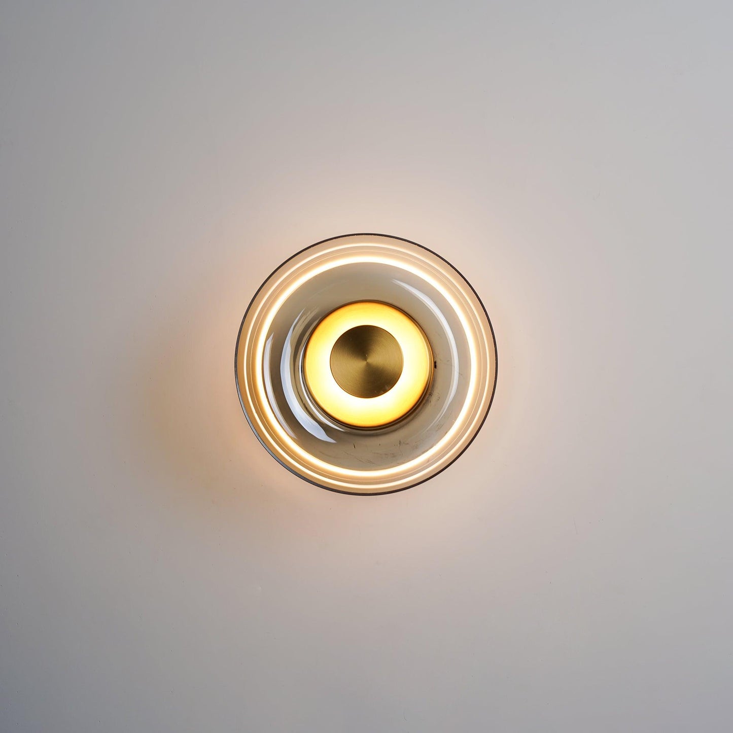 Luvia | Nordisk ribbet glas art deco væglampe