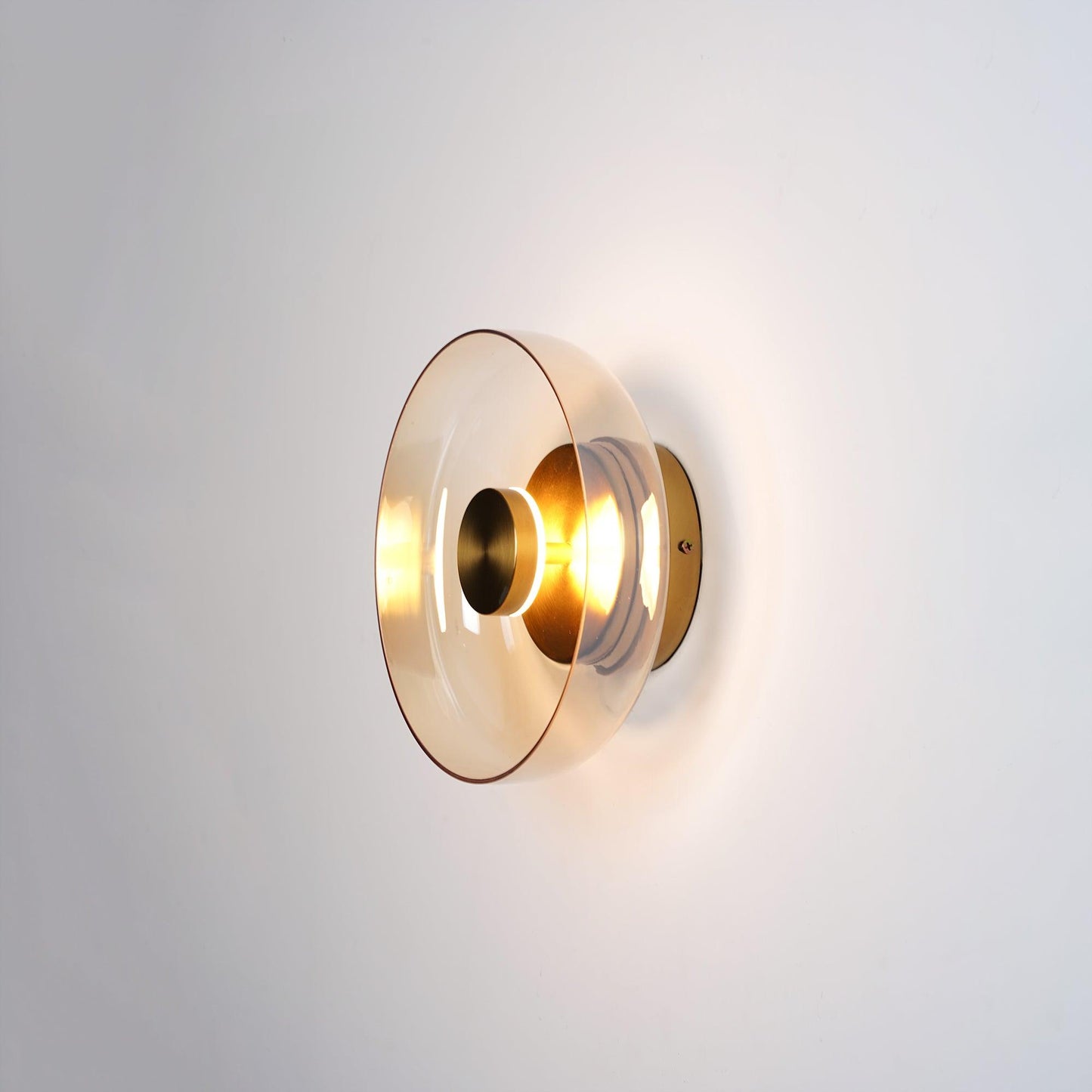 Luvia | Nordisk ribbet glas art deco væglampe