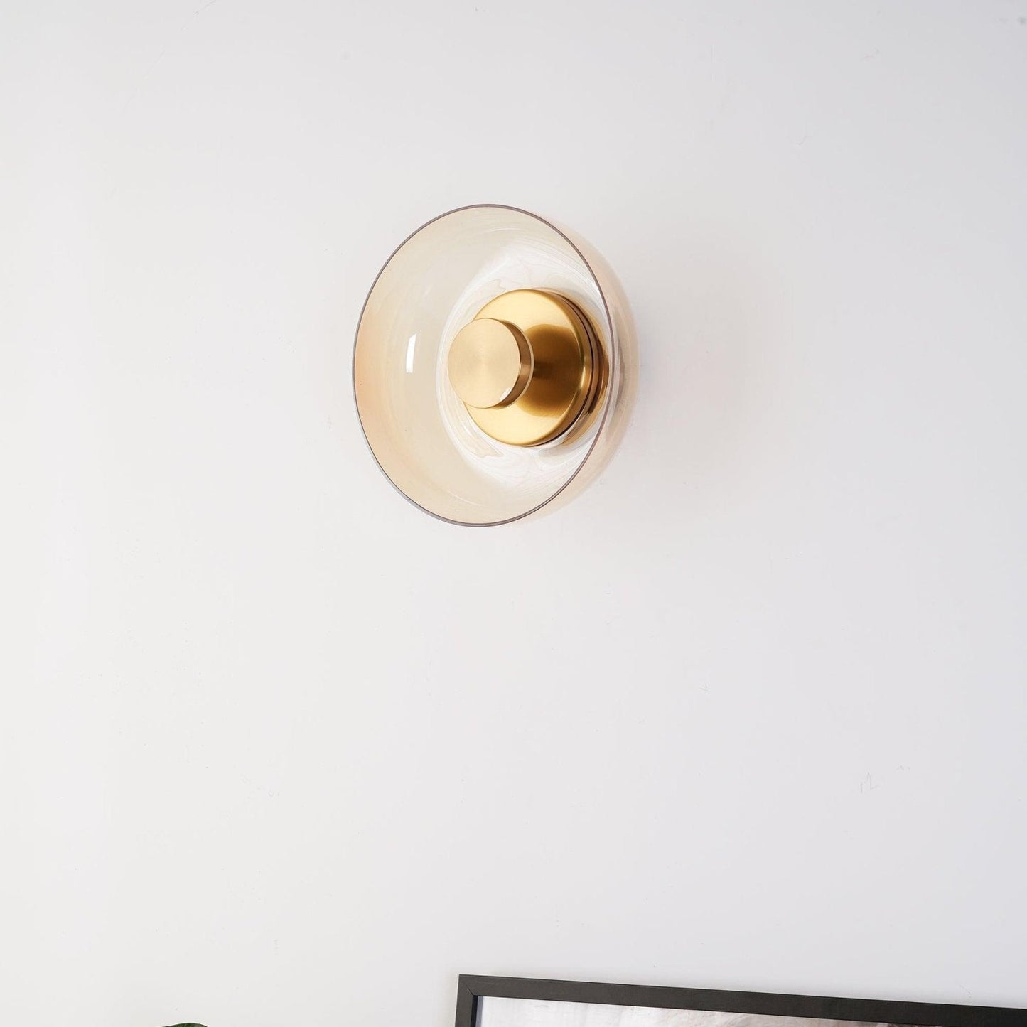 Luvia | Nordisk ribbet glas art deco væglampe