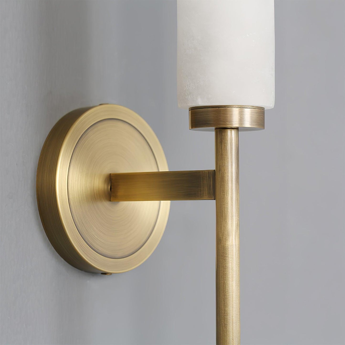 Kelsorim | Geometrisk minimalistisk alabaster cylinder væglampe