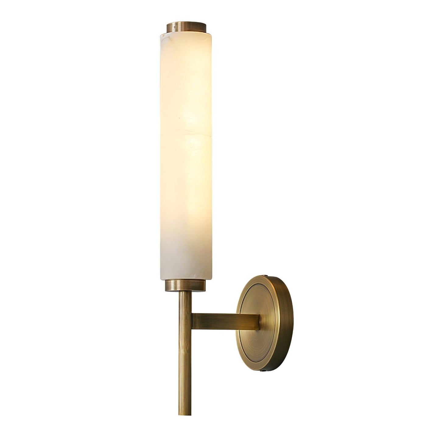 Kelsorim | Geometrisk minimalistisk alabaster cylinder væglampe