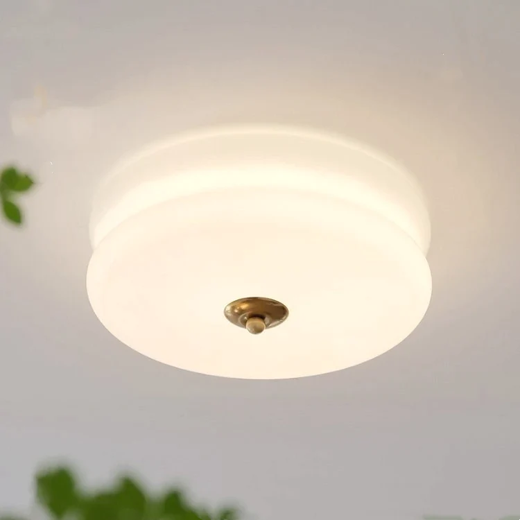 Crema | Vintage cremeglas flush mount loftslampe
