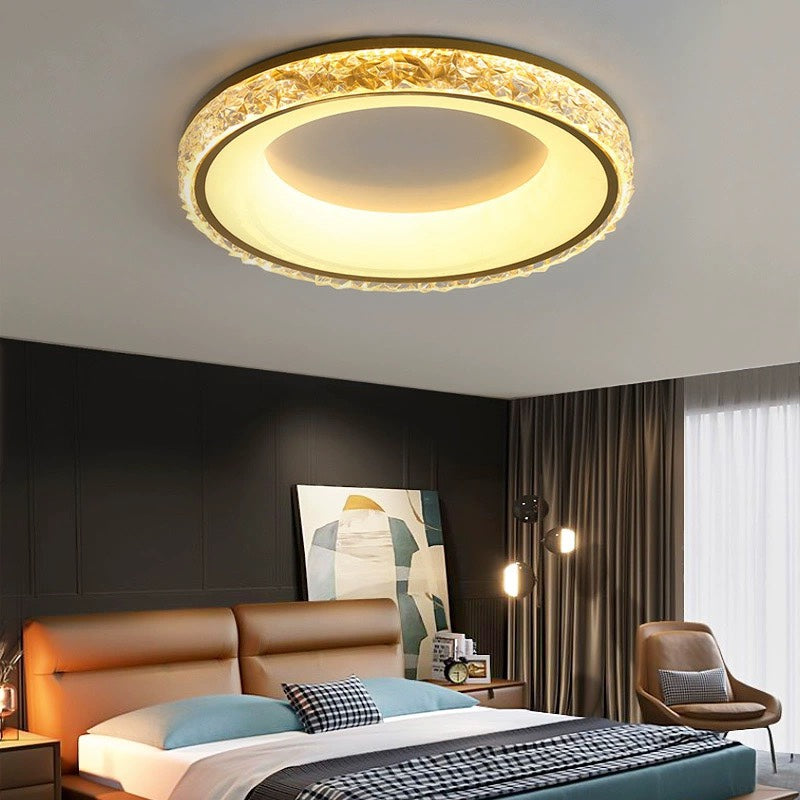 Lustra | Moderne rund akryl flush mount loftslampe