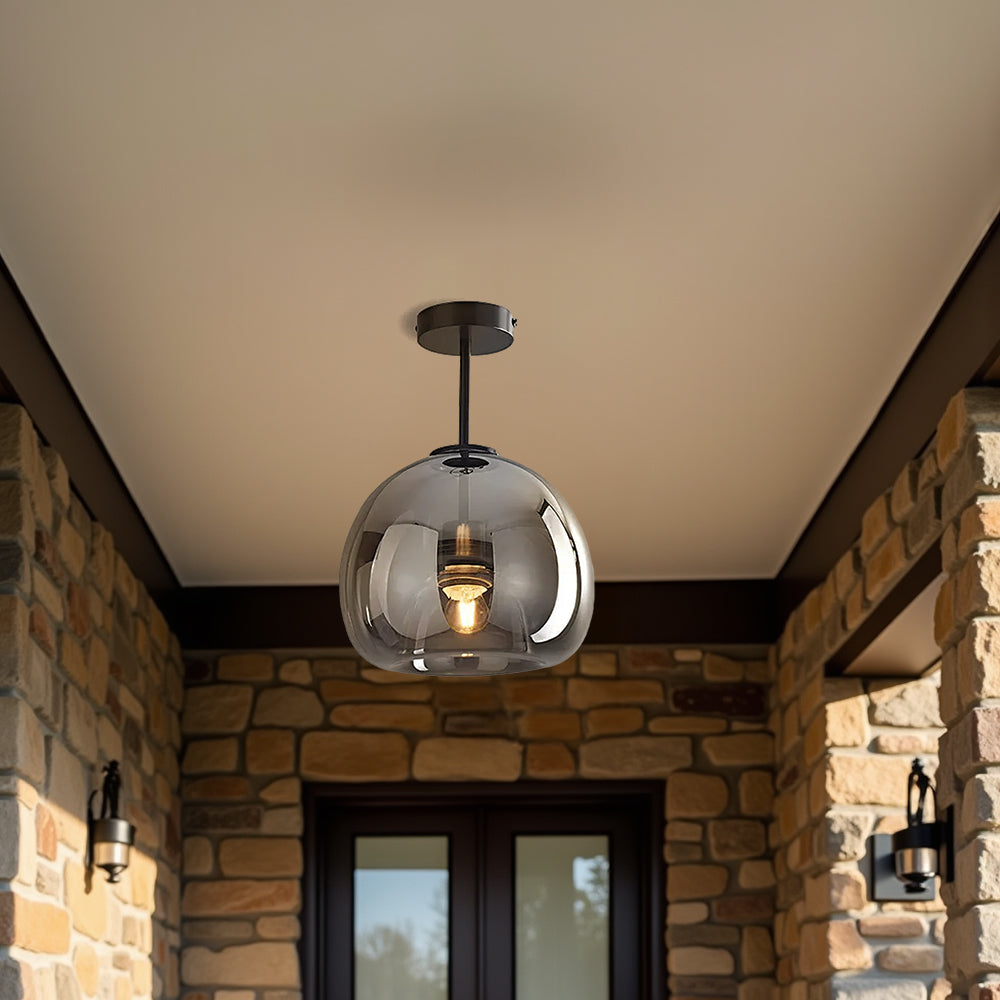 Fumea | Moderne tonet glas kugleloftslampe