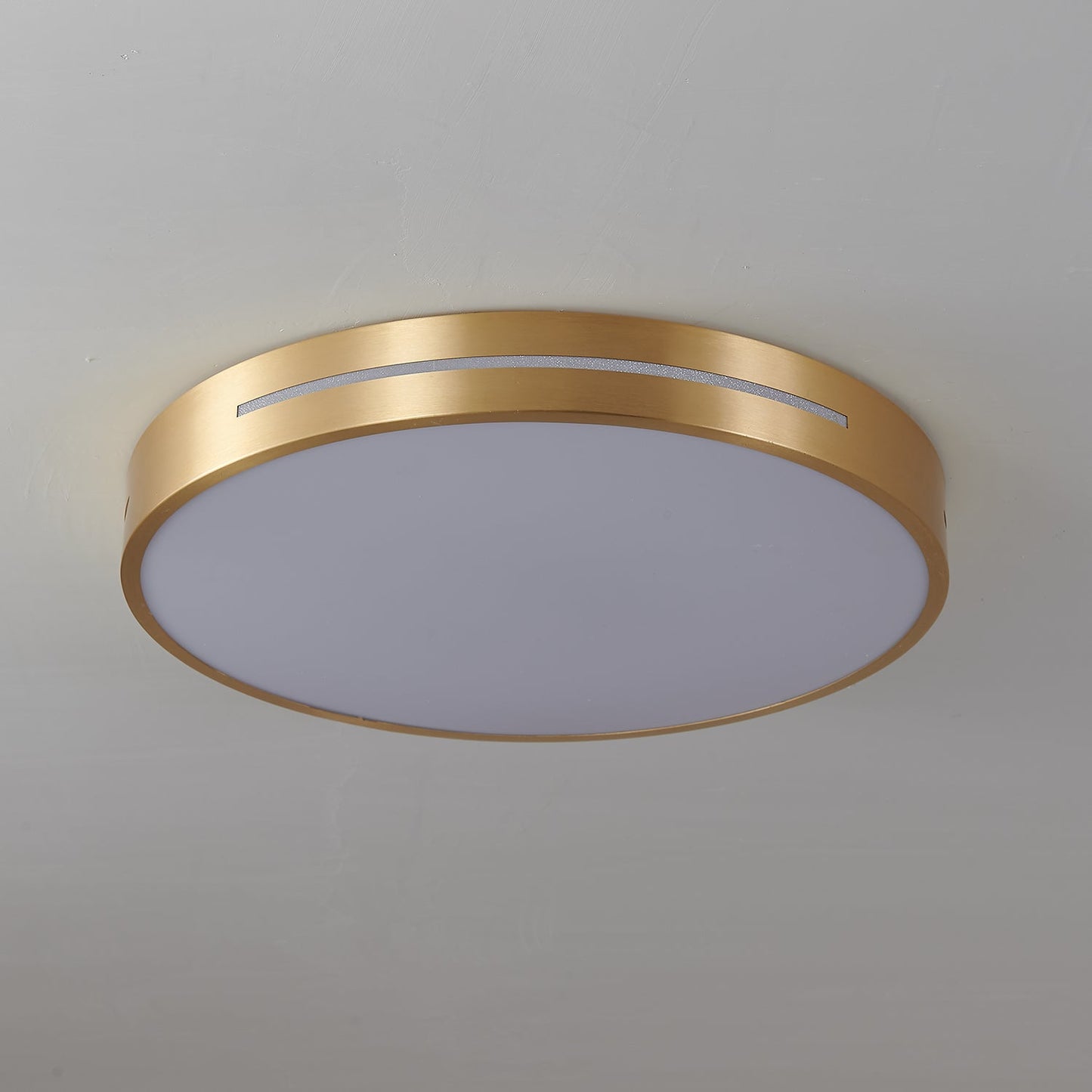 Isalun | Minimalistisk messing geometrisk indbygget loftslampe