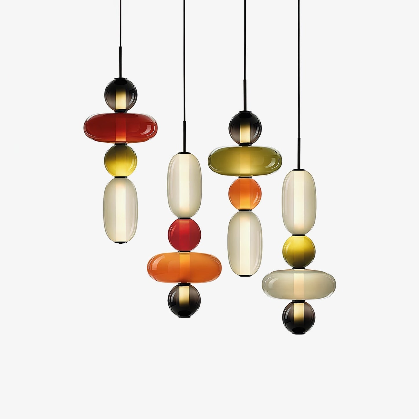 Nyxorise | Håndværker Regndråbe Klynge Glas Pendellampe
