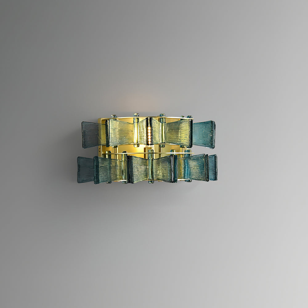 Luvidra | Båndsilhuet rillede glas arkitektonisk væglampe