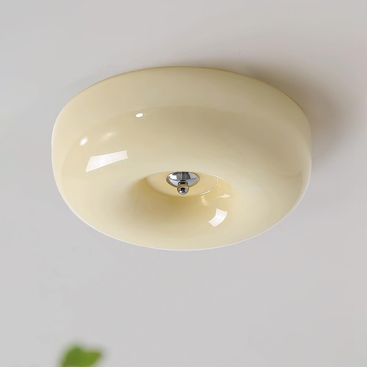 Belvonte | Rund frostet glas indbygget loftslampe