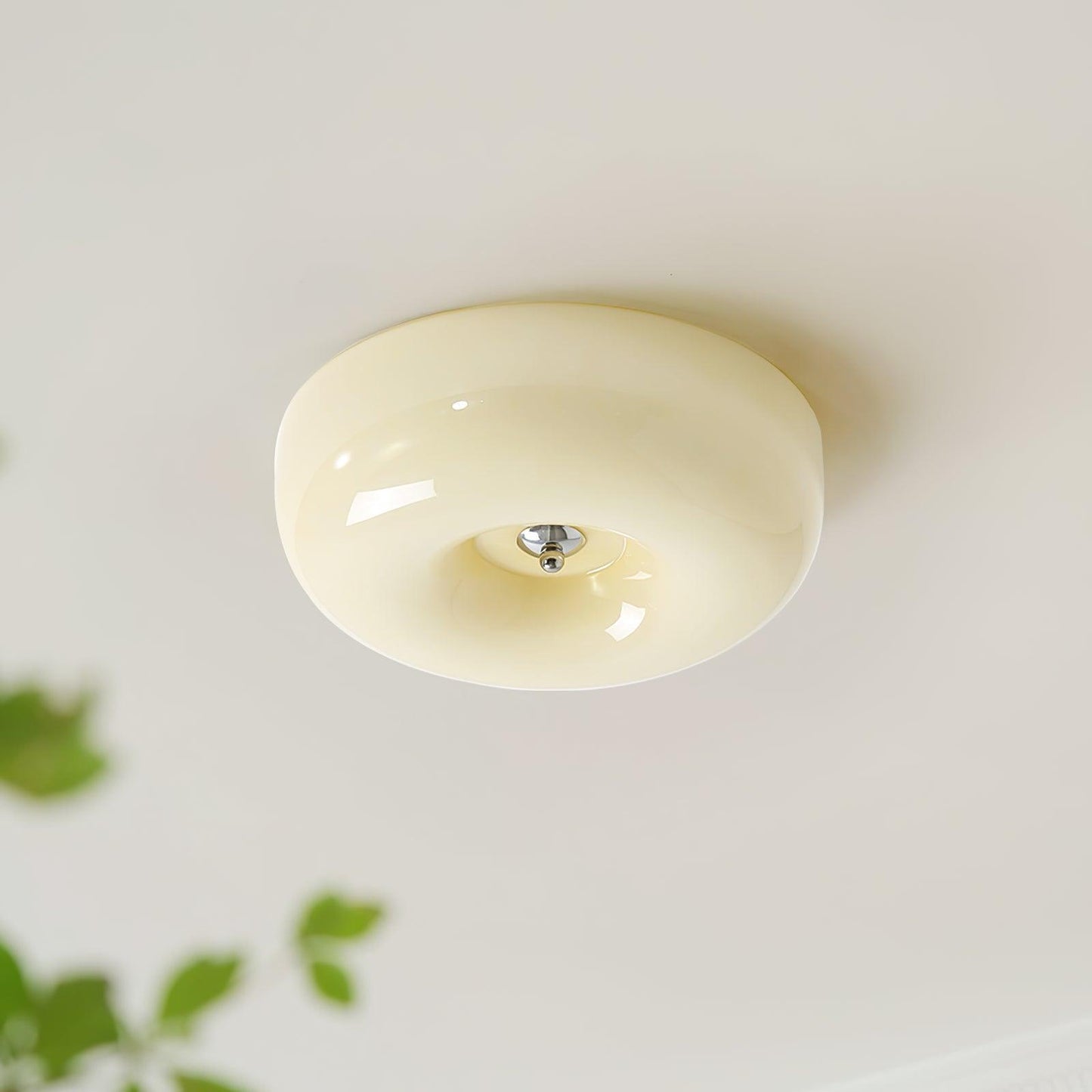 Belvonte | Rund frostet glas indbygget loftslampe