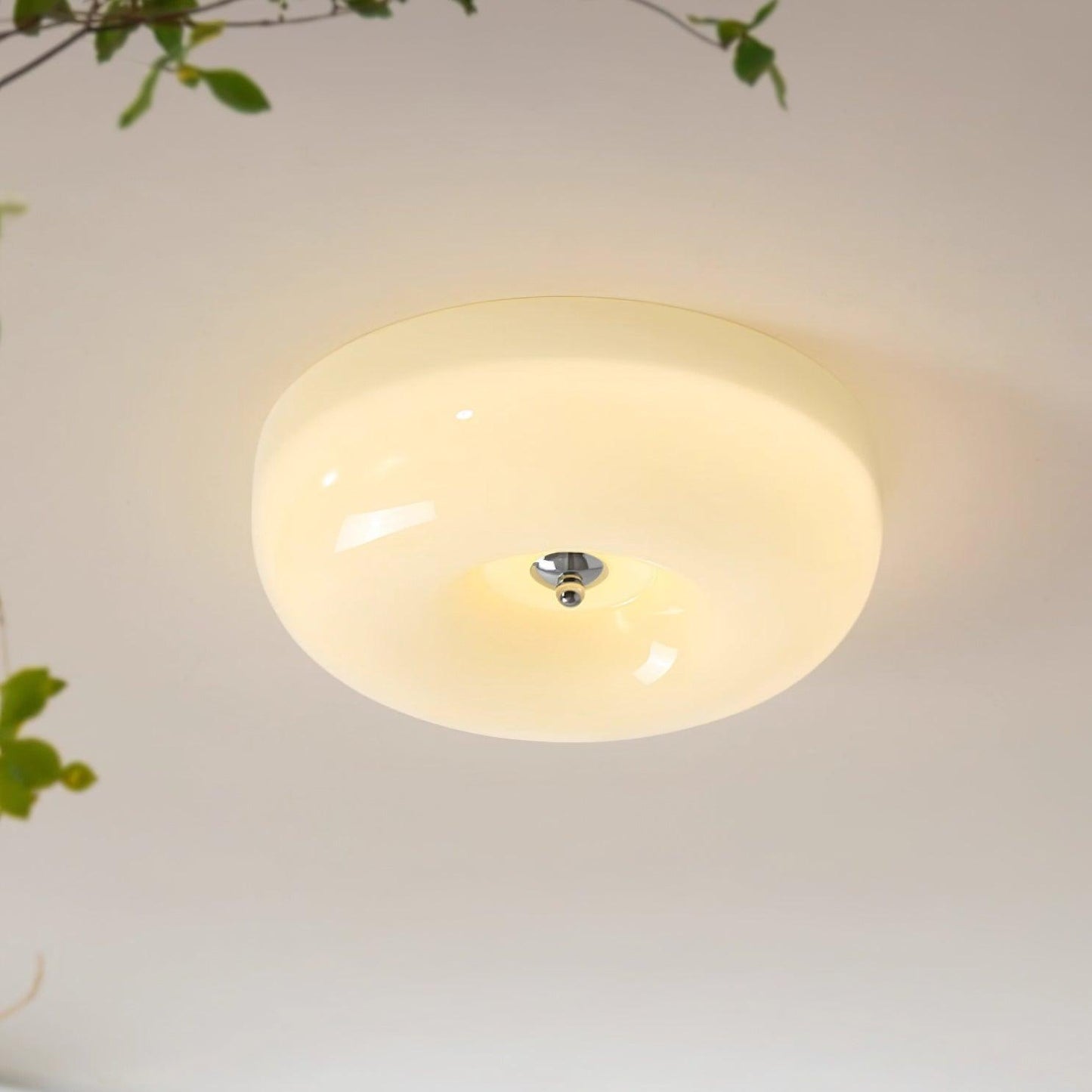 Belvonte | Rund frostet glas indbygget loftslampe