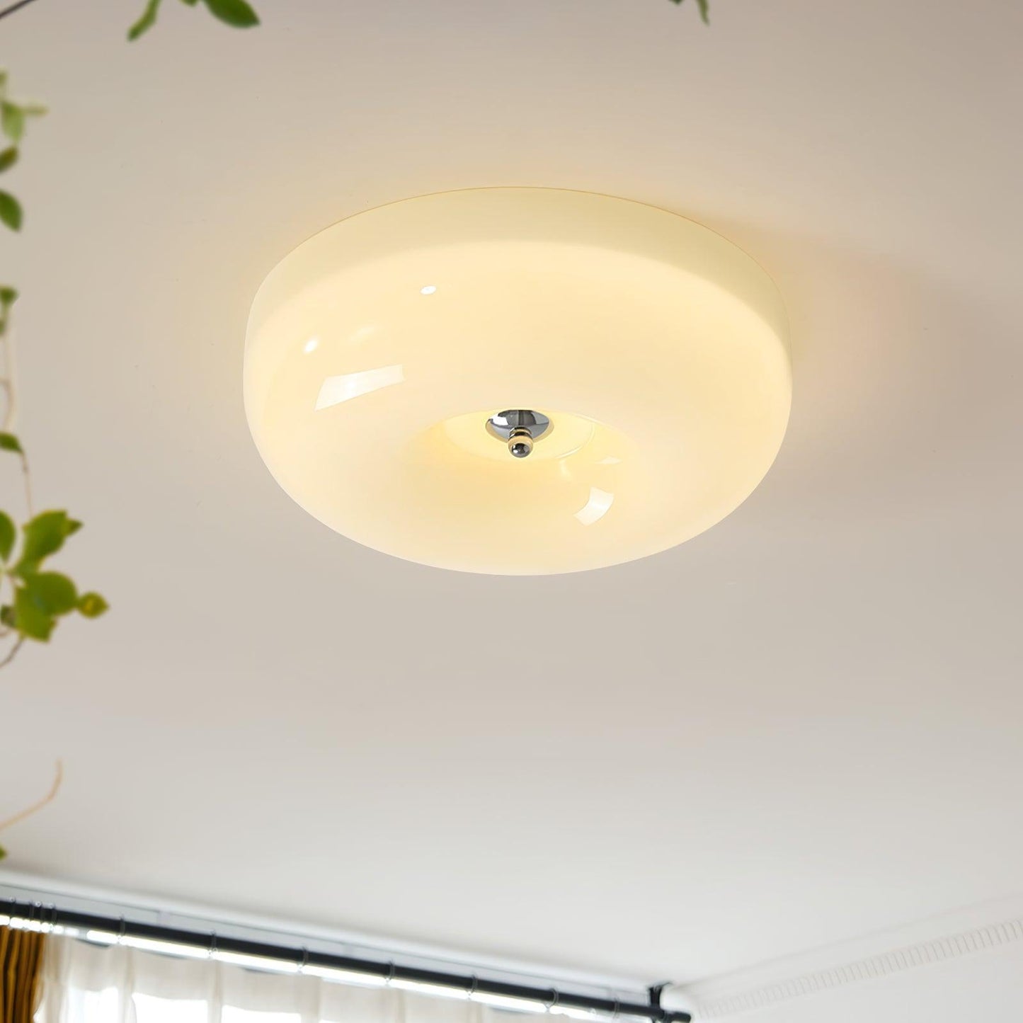 Belvonte | Rund frostet glas indbygget loftslampe