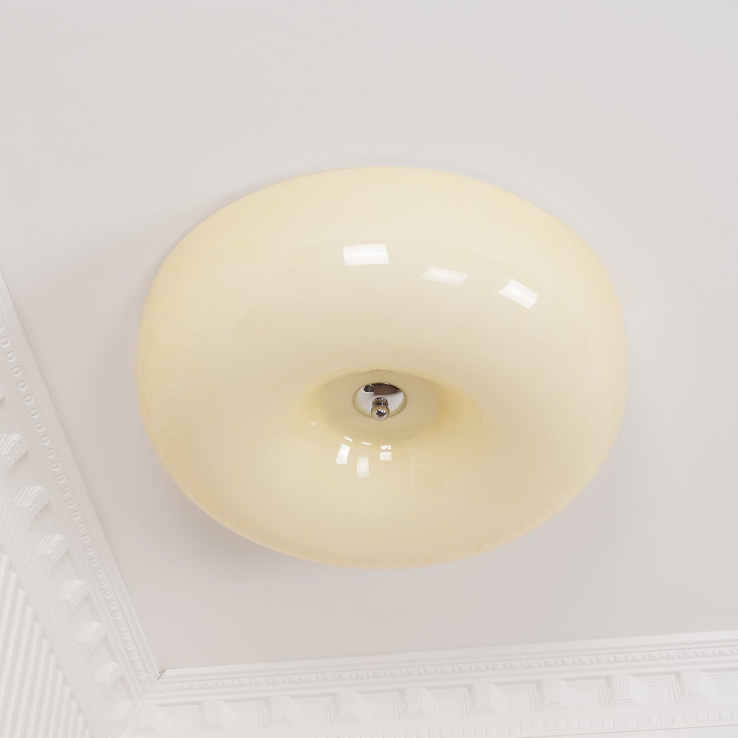 Belvonte | Rund frostet glas indbygget loftslampe